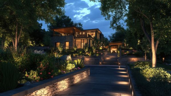 Des Moines Landscape Lighting Service